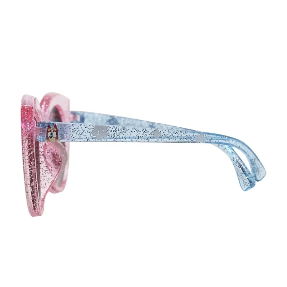 NWT Bluey Girls 100% UV Protection Pink Cateye Sunglasses & Lip Balm Bundle